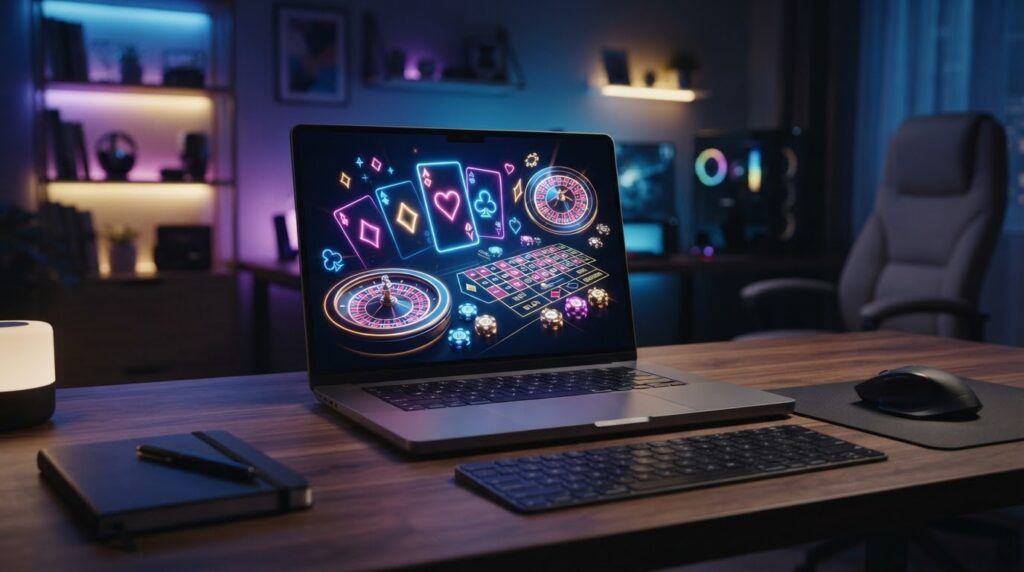 Judi Online: Panduan Mengenali Dunia Kasino Digital Giao diện không gian giải trí trực tuyến hiện đại trên thiết bị số