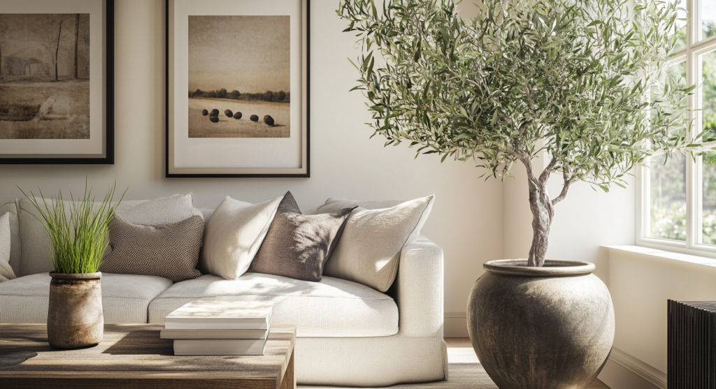 How to Decorate with Large Faux Trees in Modern Homes